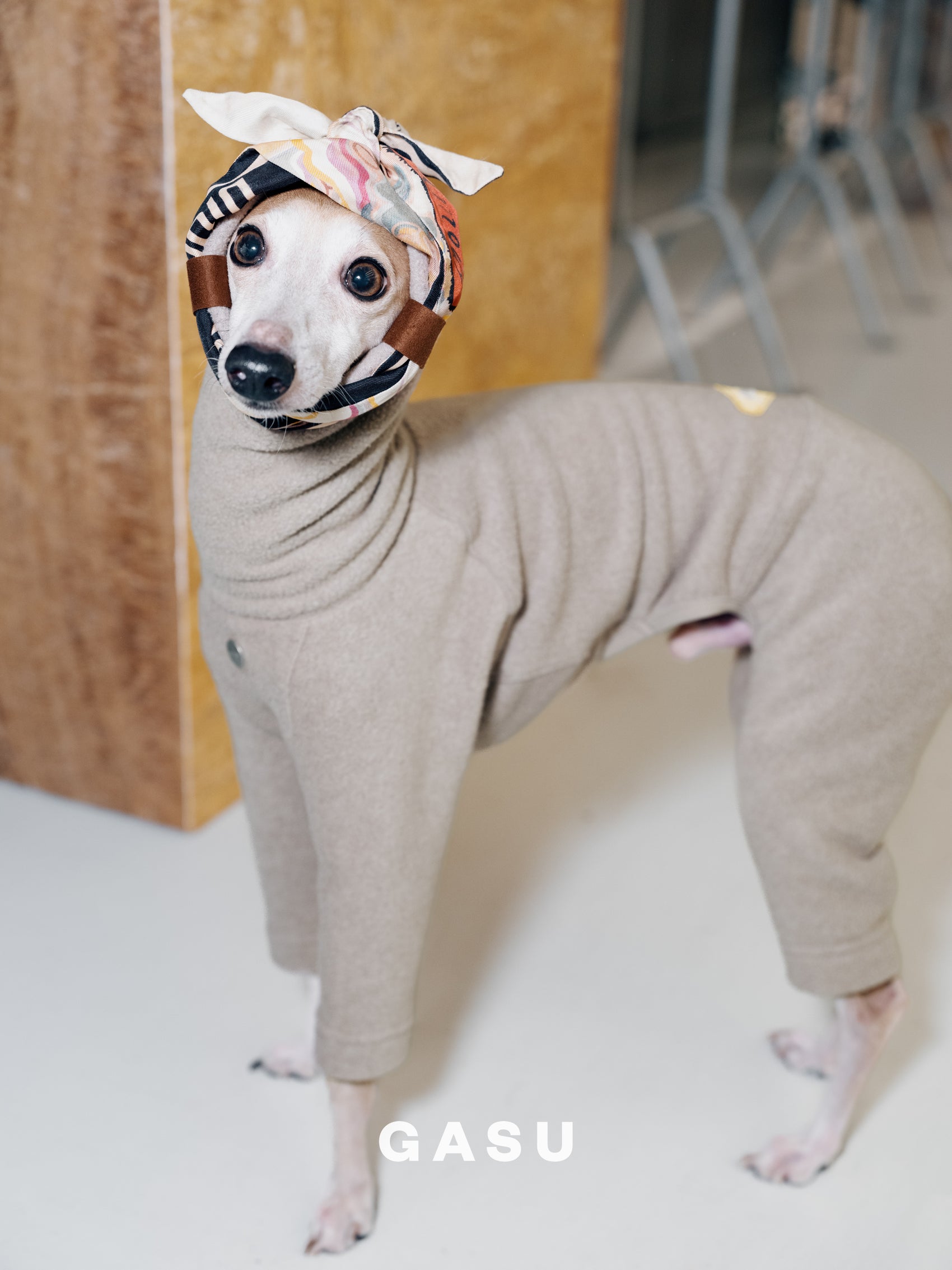 GASU Soleil / [4 Colors] Mix & Match Freely! Slim Anti-Static Stretch Fleece 4-Leg Jumpsuit