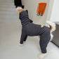 GASU Soleil / [4 Colors] Mix & Match Freely! Slim Anti-Static Stretch Fleece 4-Leg Jumpsuit