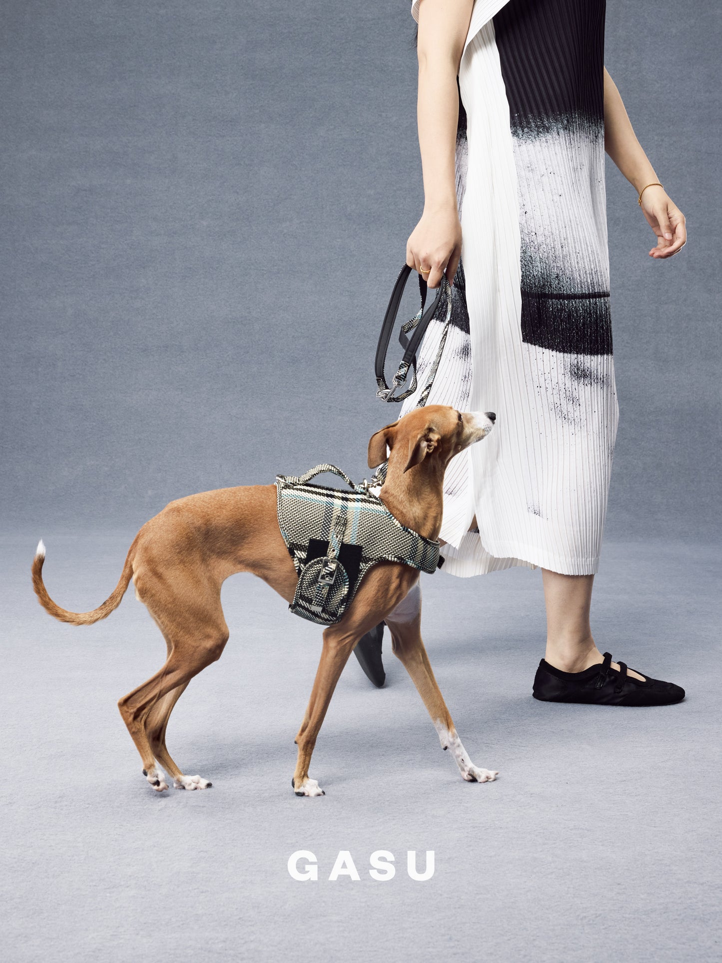 GASU Variété / [Stone Blue] Structured Skin-friendly Breathable Adjustable Harness