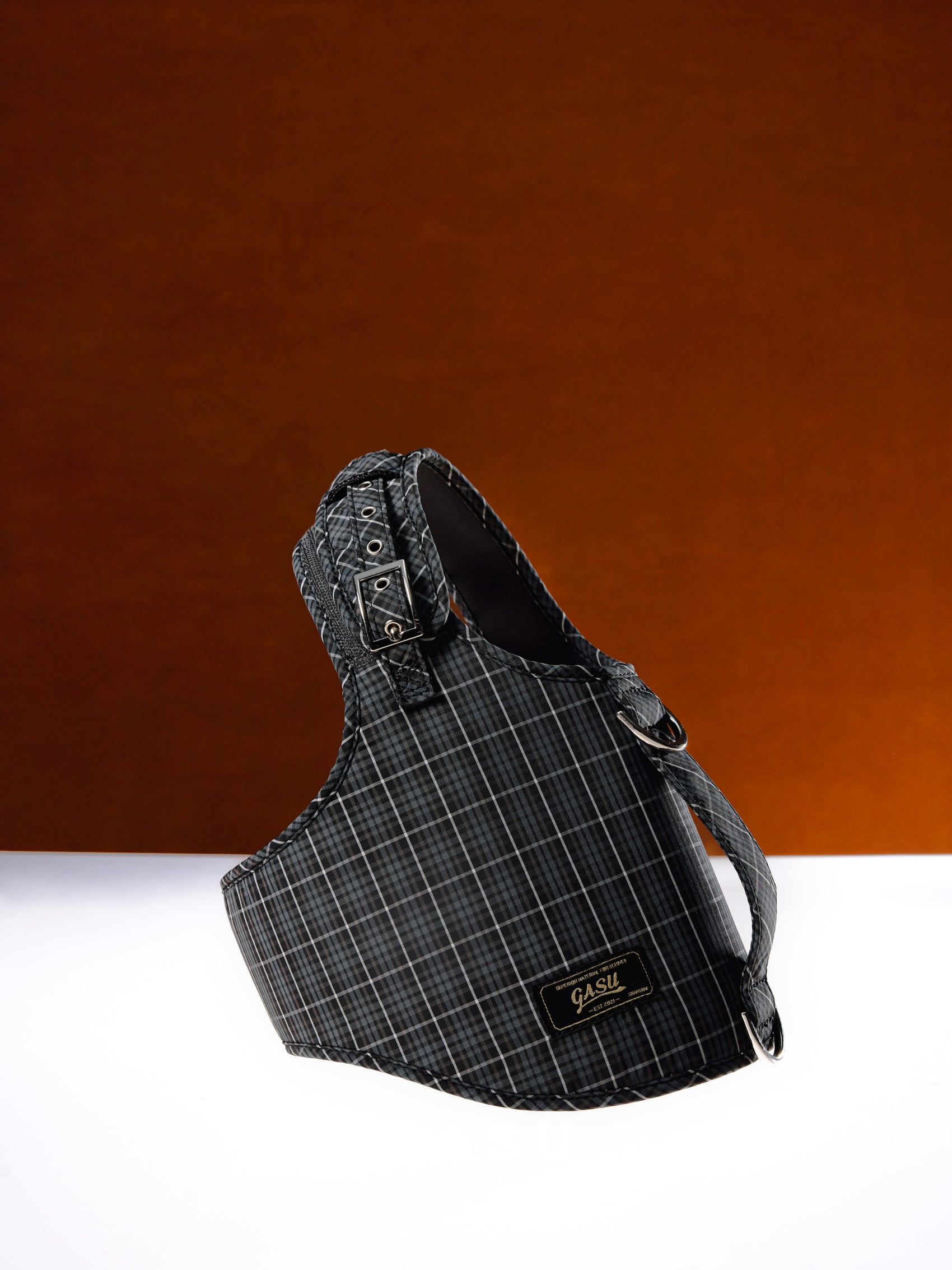 GASU Variété / [Gravel Check] Structured Skin-friendly Breathable Adjustable Harness