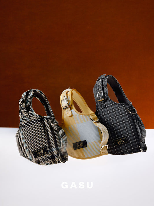 GASU Variété / [Sunwash Plaid] Structured Skin-friendly Breathable Adjustable Harness