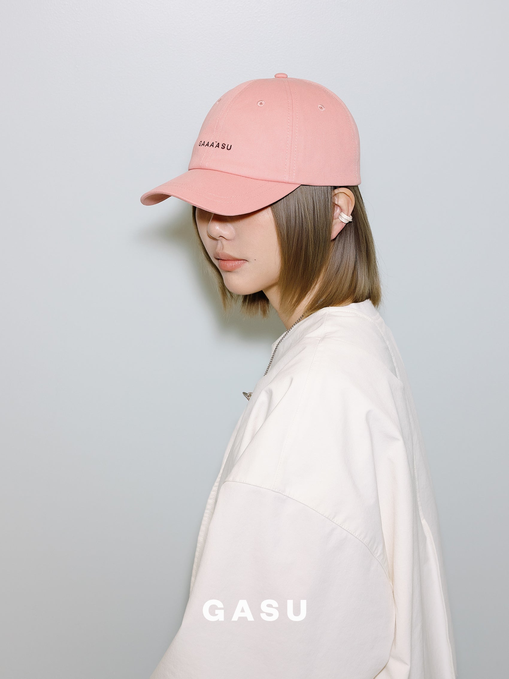 GASU Moi /  [4 Colors] Small Letters Embroidered Pet & Human Sunshade Baseball Cap