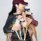 GASU Moi /  [4 Colors] Small Letters Embroidered Pet & Human Sunshade Baseball Cap
