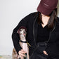 GASU Moi /  [4 Colors] Small Letters Embroidered Pet & Human Sunshade Baseball Cap