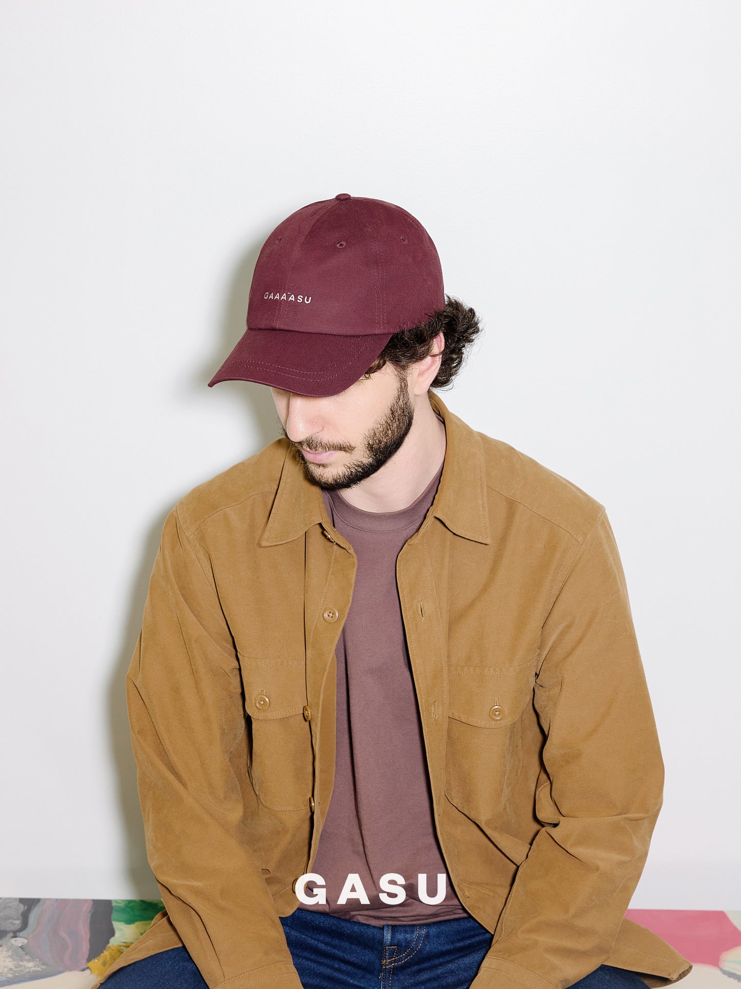 GASU Moi /  [4 Colors] Small Letters Embroidered Pet & Human Sunshade Baseball Cap
