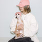 GASU Moi /  [4 Colors] Small Letters Embroidered Pet & Human Sunshade Baseball Cap