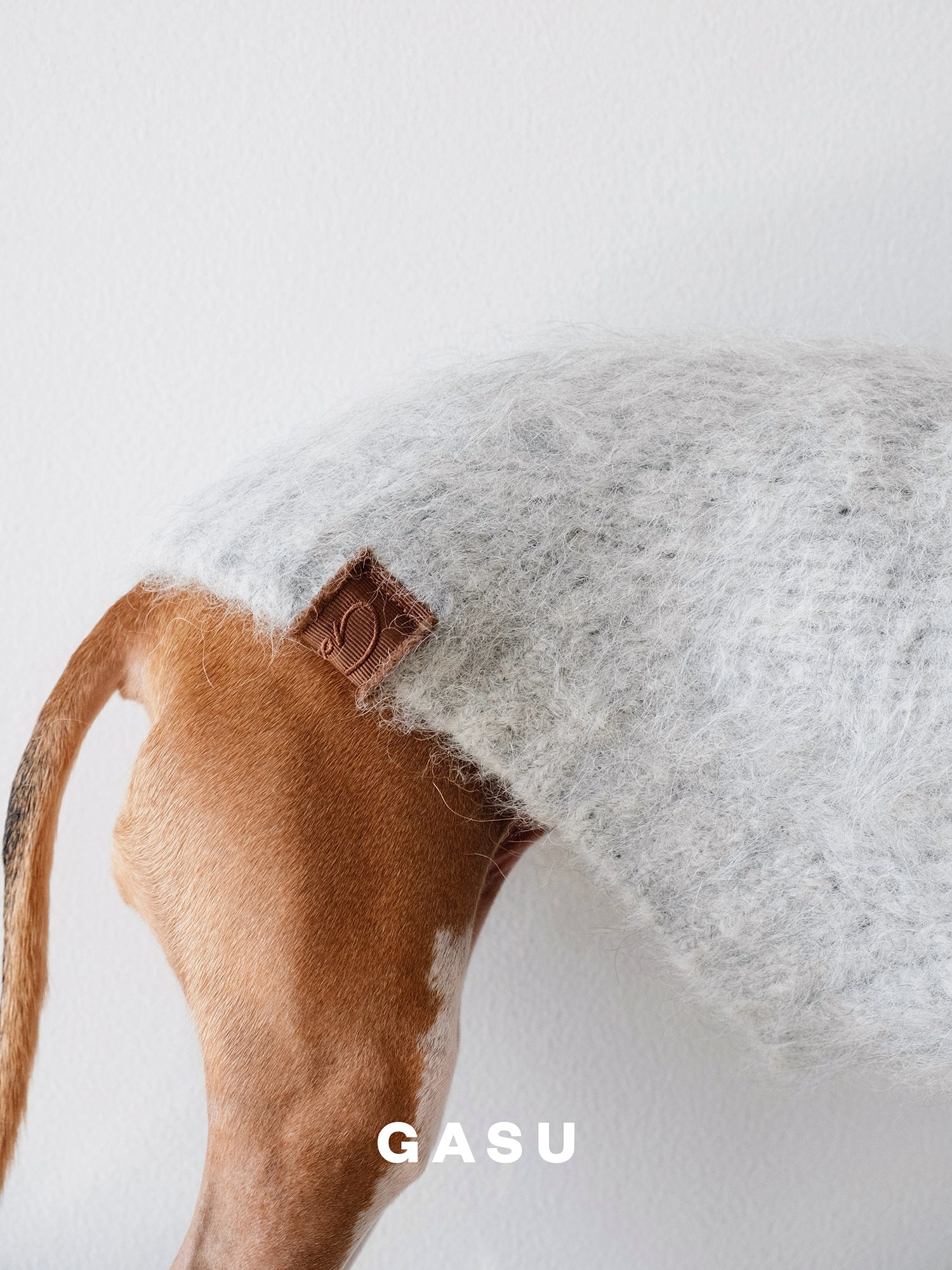 GASU Roseau / [Mist] Fine&Warm Alpaca Knit Vest