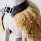 GASU Couronne / [3 Colors] Handcrafted Faux Fur Leather Cloak