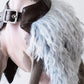 GASU Couronne / [3 Colors] Handcrafted Faux Fur Leather Cloak