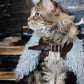 GASU Couronne / [3 Colors] Handcrafted Faux Fur Leather Cloak