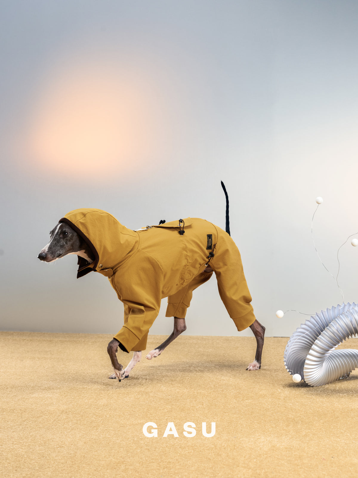 GASU Variété / [Ochre Field] Full Coverage Utility Waterproof Jumpsuit
