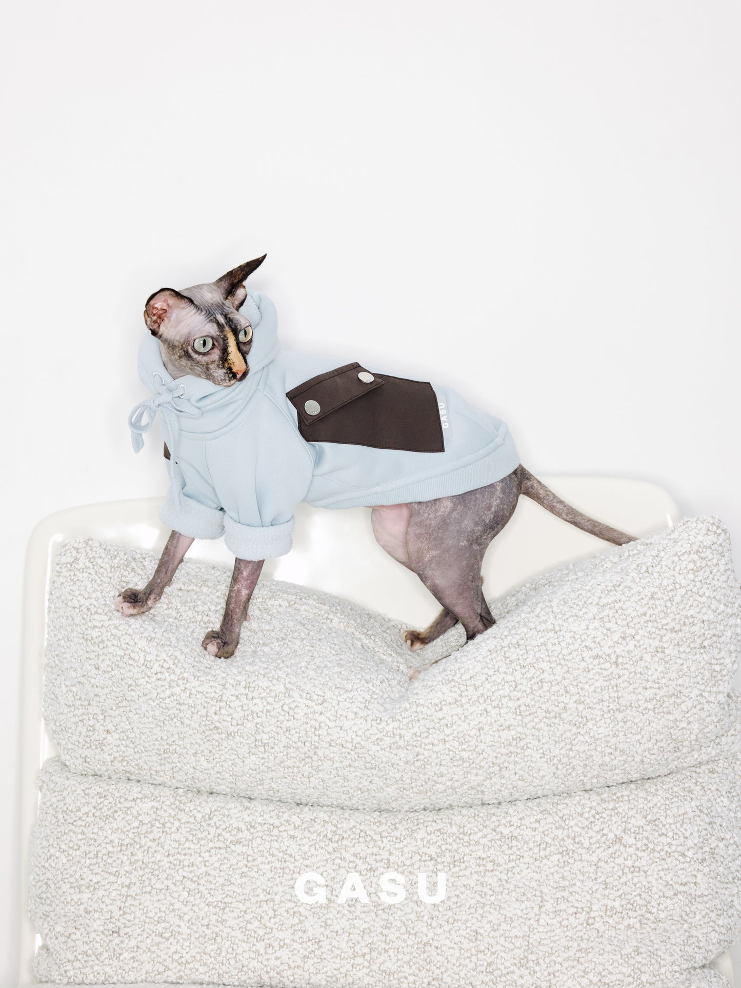 GASU Variété / [3 Colors] Antistatic Thick Fleece Hoodie