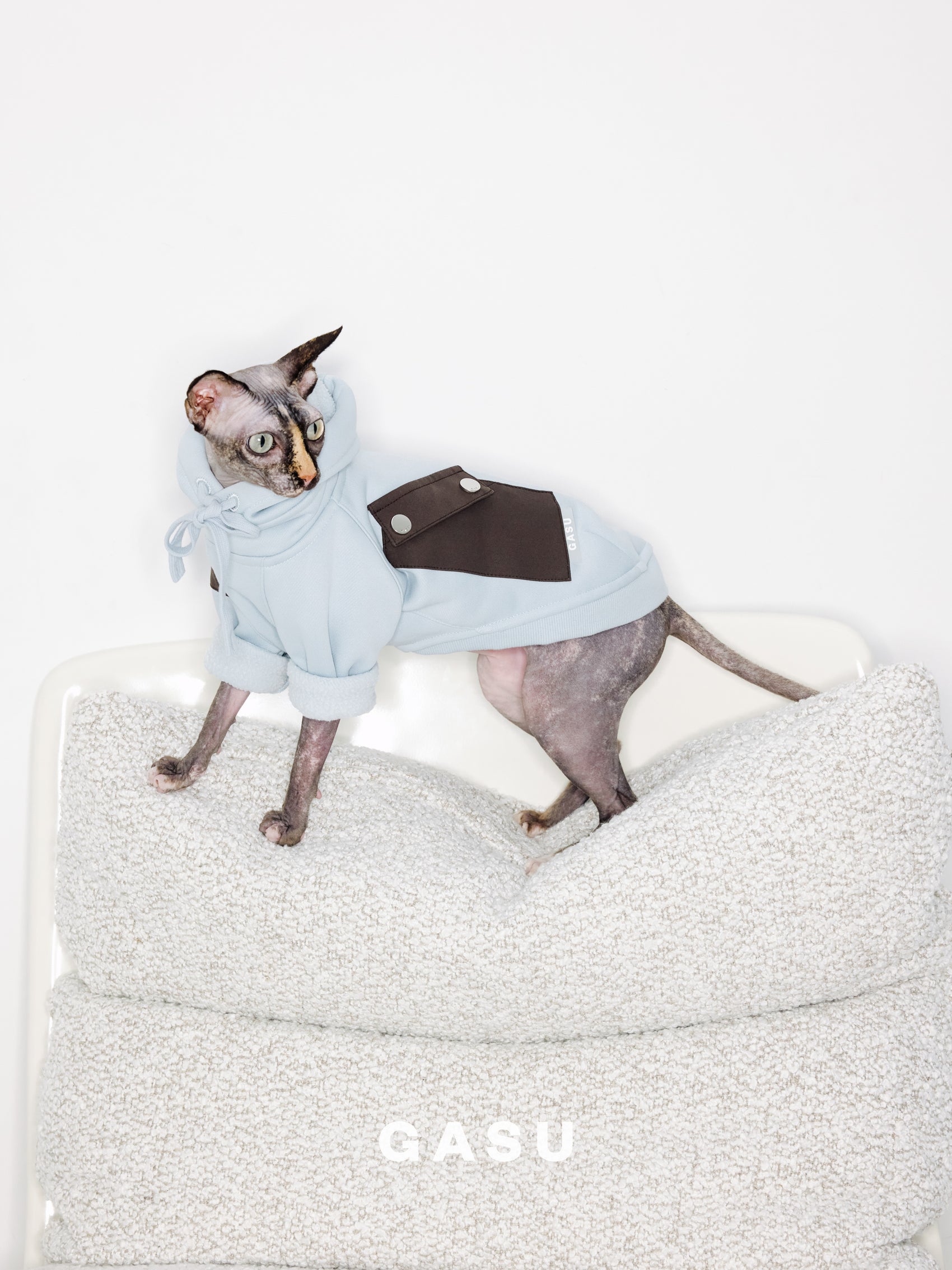 GASU Variété / [3 Colors] Antistatic Thick Fleece Hoodie