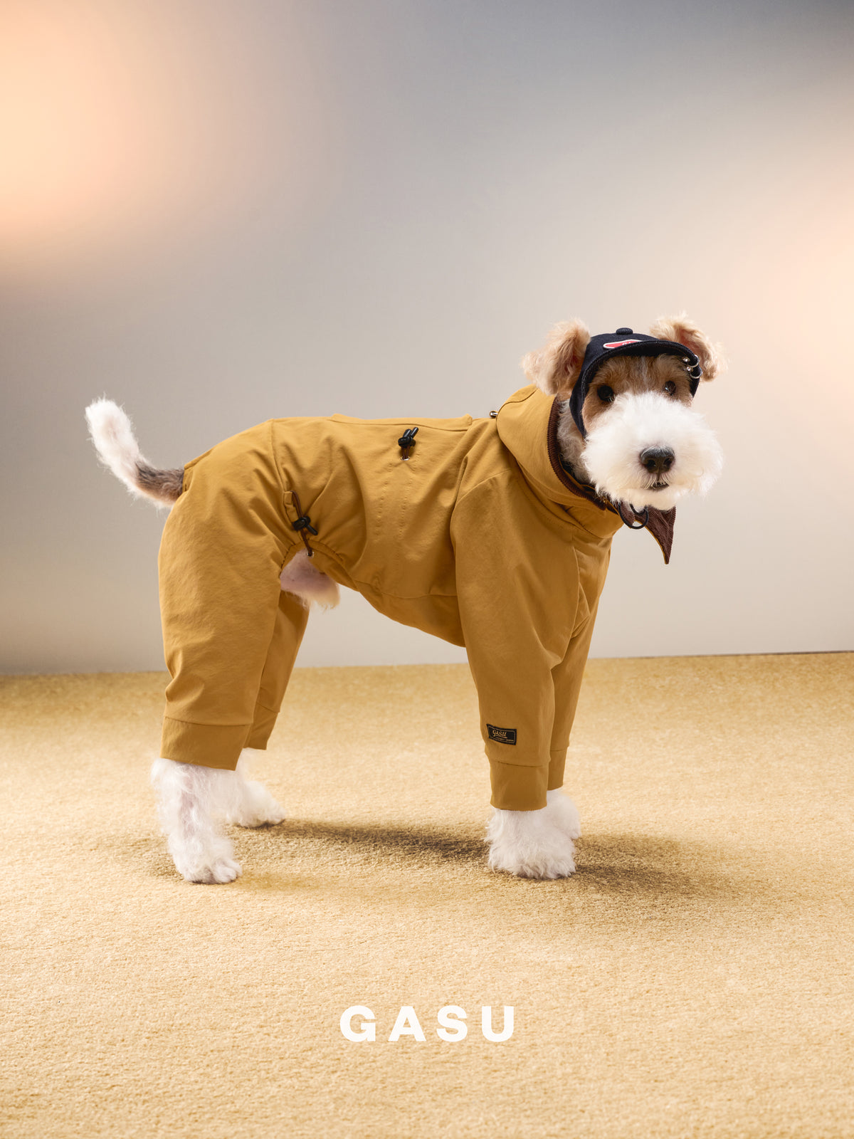 GASU Variété / [Ochre Field] Full Coverage Utility Waterproof Jumpsuit