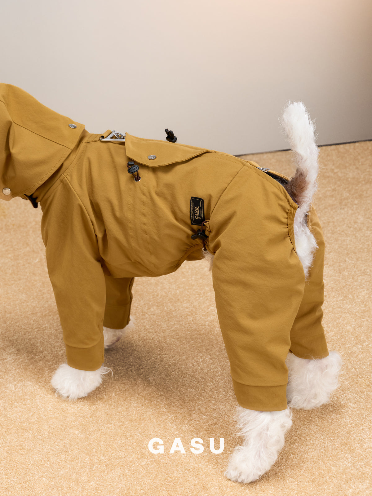 GASU Variété / [Ochre Field] Full Coverage Utility Waterproof Jumpsuit