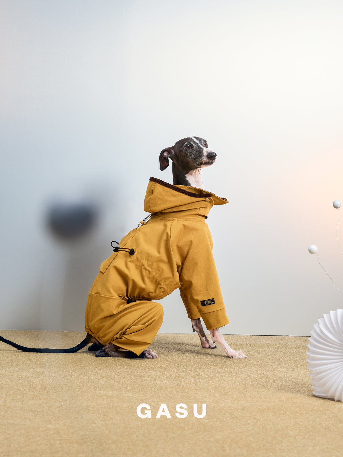 GASU Variété / [Ochre Field] Full Coverage Utility Waterproof Jumpsuit