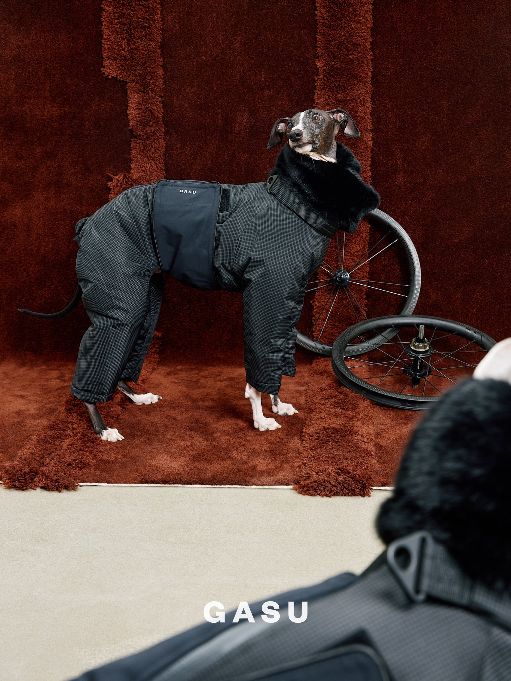 GASU Assembler / [Ink Mirage] 3M Thinsulate™ Antistatic Down-Feel Ultra-Waterproof Extra-Thick 4-Legged Padded Snowsuit