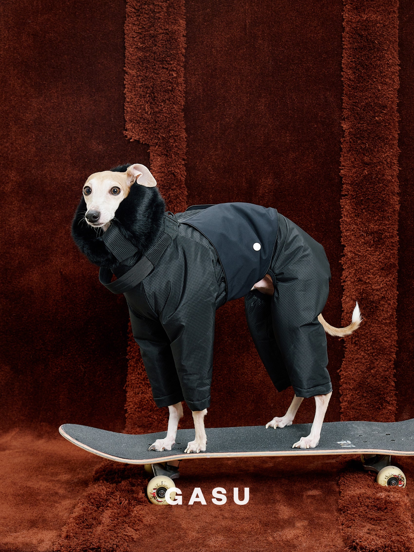 GASU Assembler / [Ink Mirage] 3M Thinsulate™ Antistatic Down-Feel Ultra-Waterproof Extra-Thick 4-Legged Padded Snowsuit