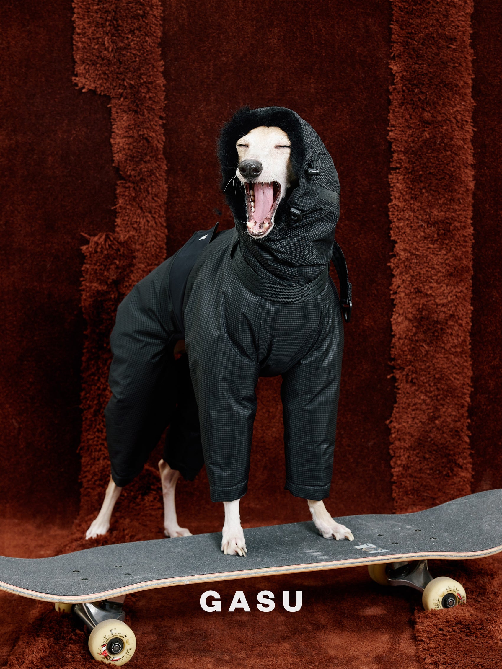 GASU Assembler / [Ink Mirage] 3M Thinsulate™ Antistatic Down-Feel Ultra-Waterproof Extra-Thick 4-Legged Padded Snowsuit