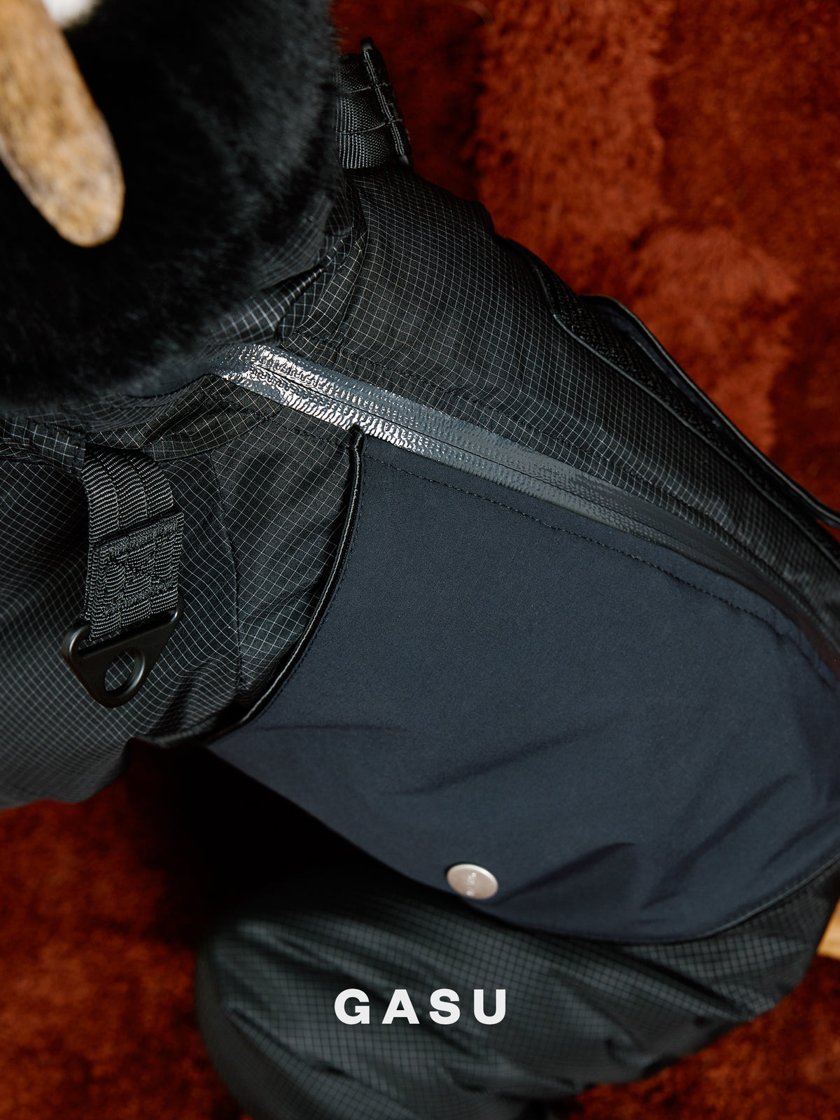 GASU Assembler / [Ink Mirage] 3M Thinsulate™ Antistatic Down-Feel Ultra-Waterproof Extra-Thick 4-Legged Padded Snowsuit