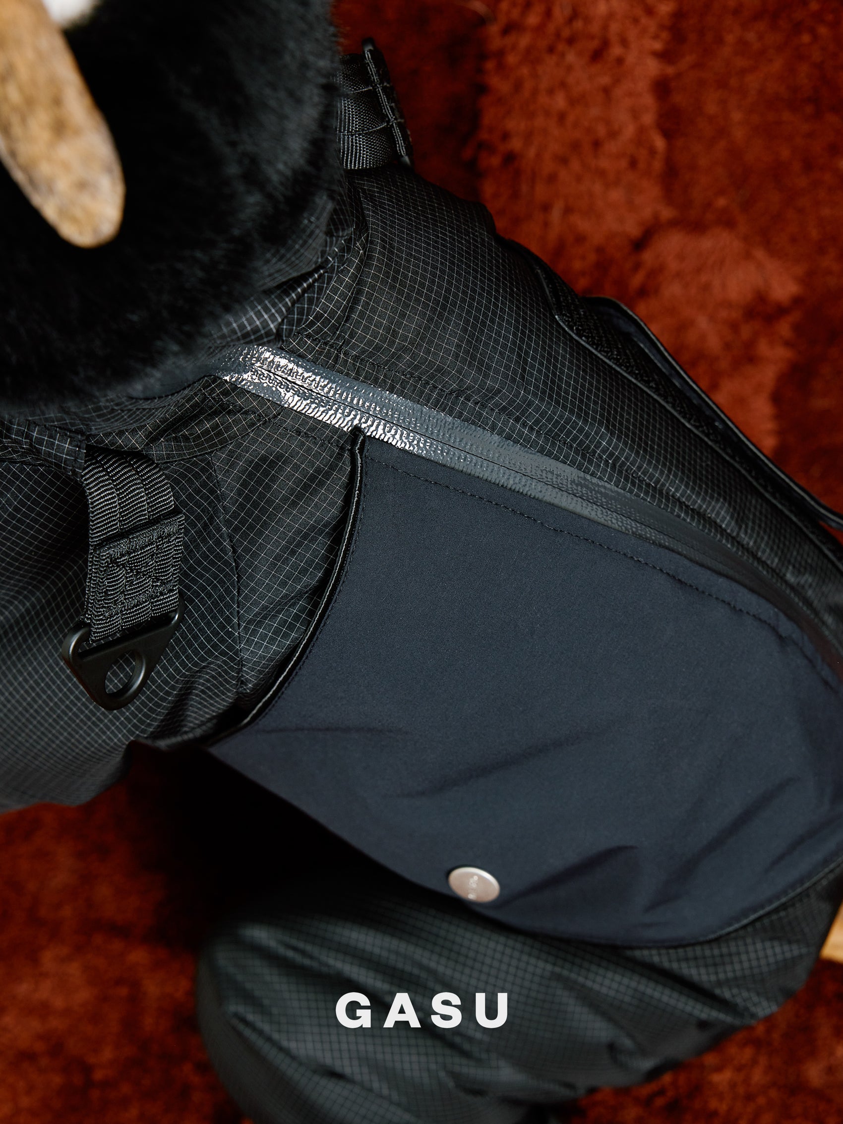 GASU Assembler / [Ink Mirage] 3M Thinsulate™ Antistatic Down-Feel Ultra-Waterproof Extra-Thick 4-Legged Padded Snowsuit