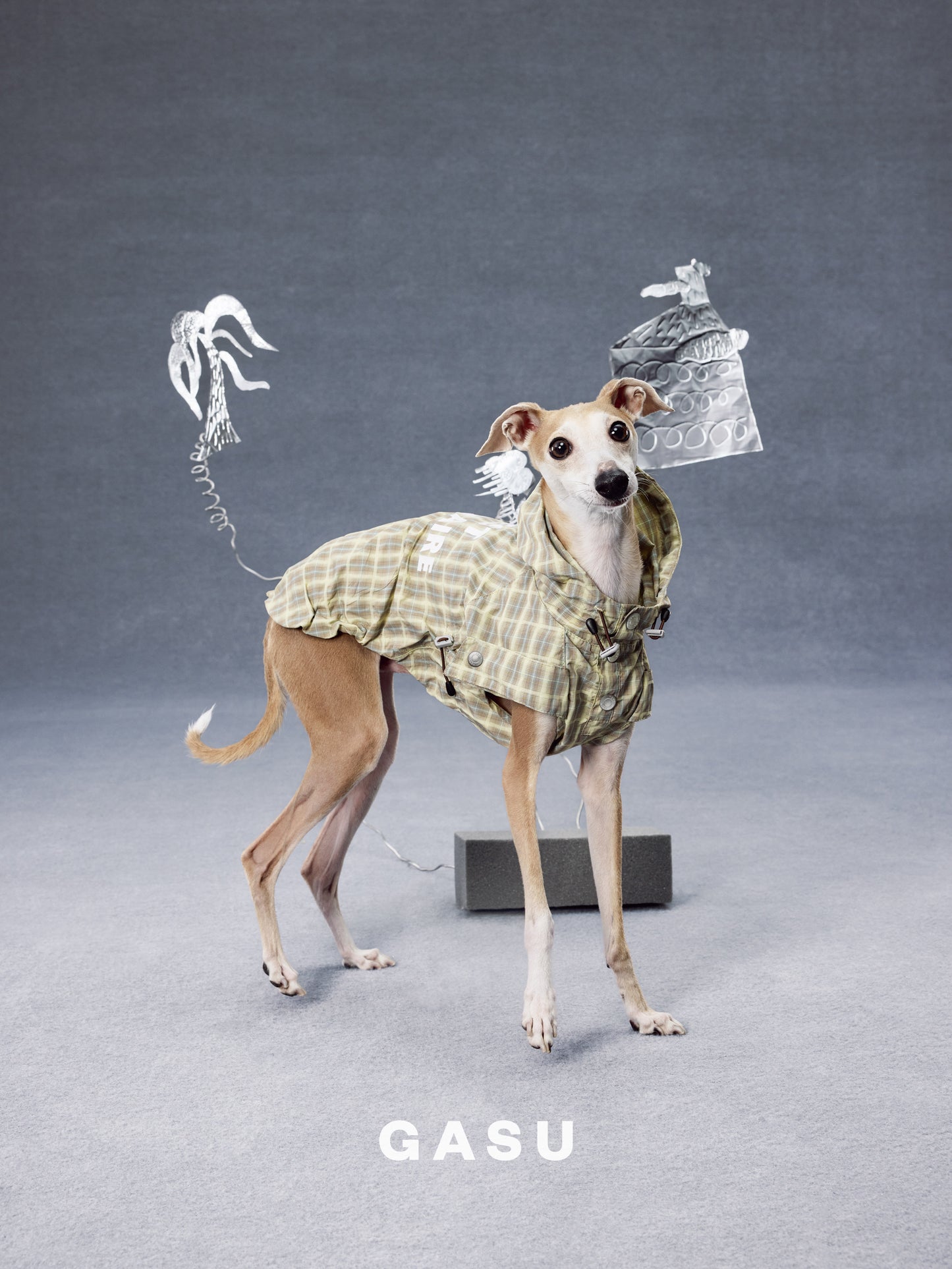 GASU Variété / [Warm Wheat Plaid] Yarn-Dyed Crinkled CUTEST BILLIONAIRE Sleeveless Shirt