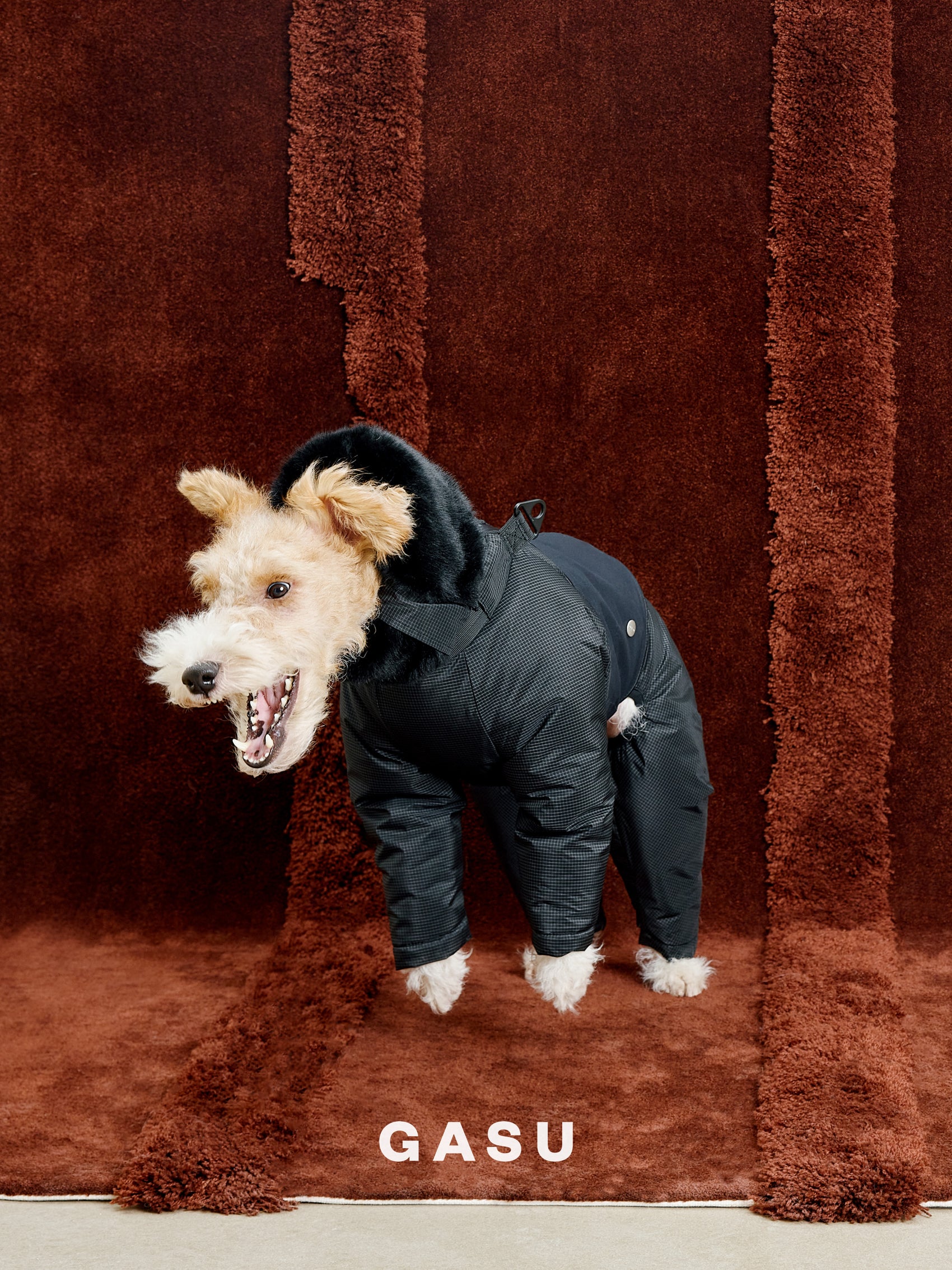 GASU Assembler / [Ink Mirage] 3M Thinsulate™ Antistatic Down-Feel Ultra-Waterproof Extra-Thick 4-Legged Padded Snowsuit
