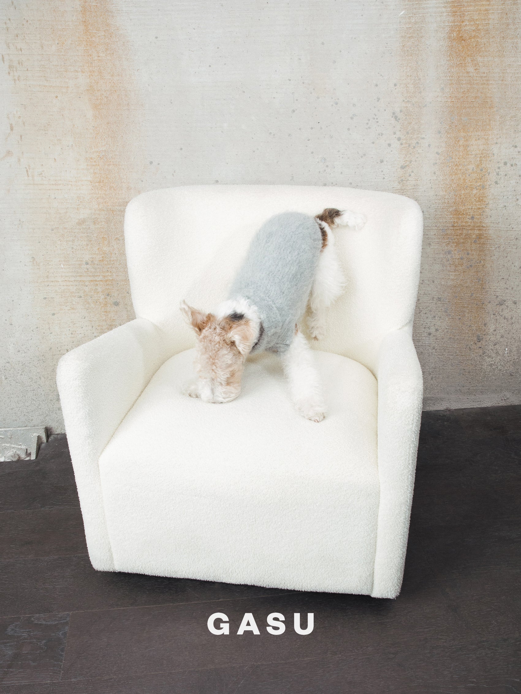 GASU Roseau / [Mist] Fine&Warm Alpaca Knit Vest