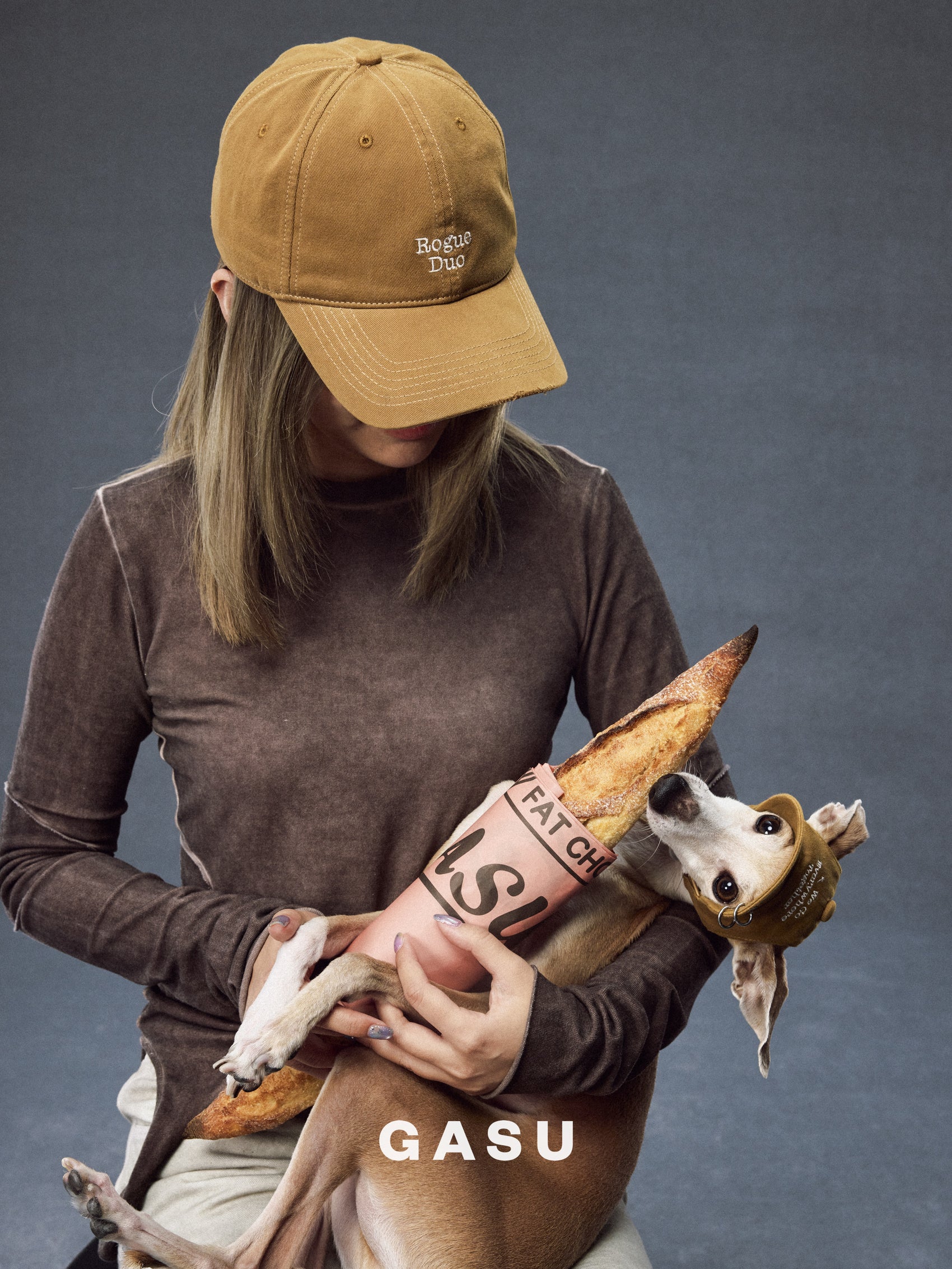 GASU Moi /  [3 Colors] Pet Whisper | Vintage Washed Soft Baseball Cap