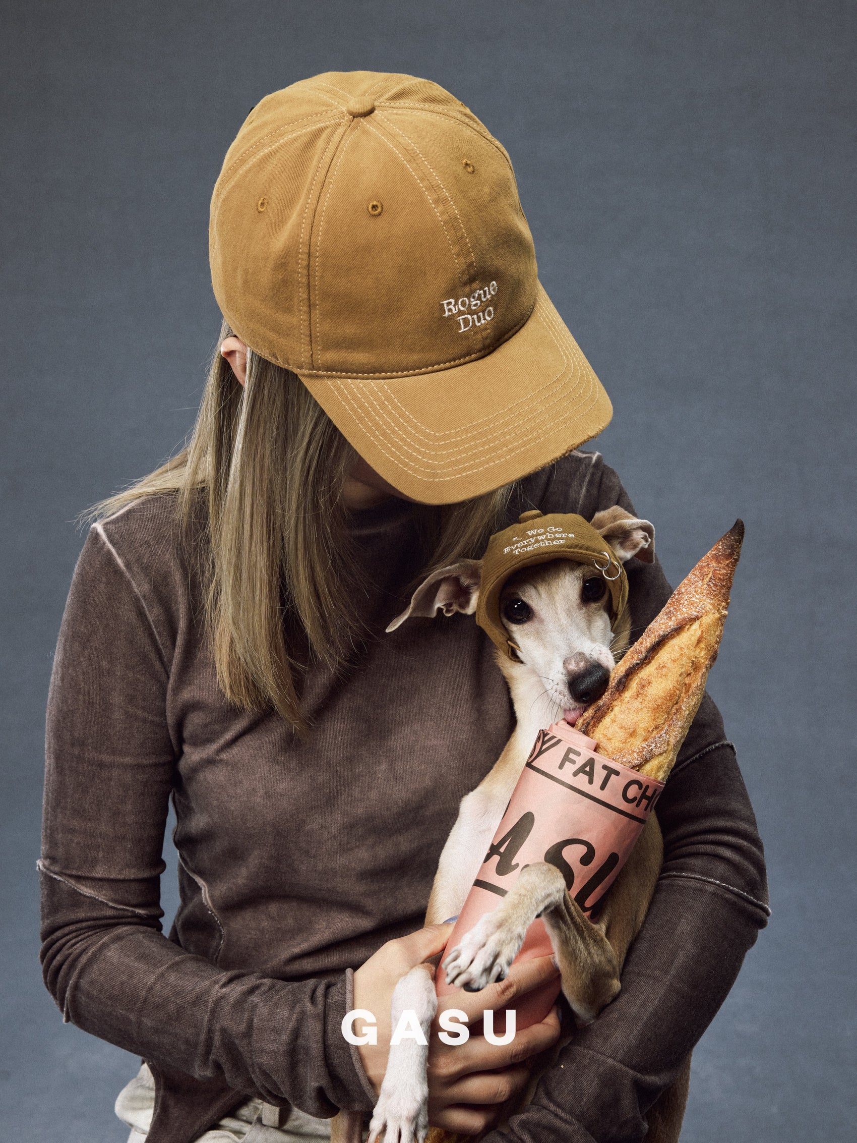GASU Moi /  [3 Colors] Pet Whisper | Vintage Washed Soft Baseball Cap