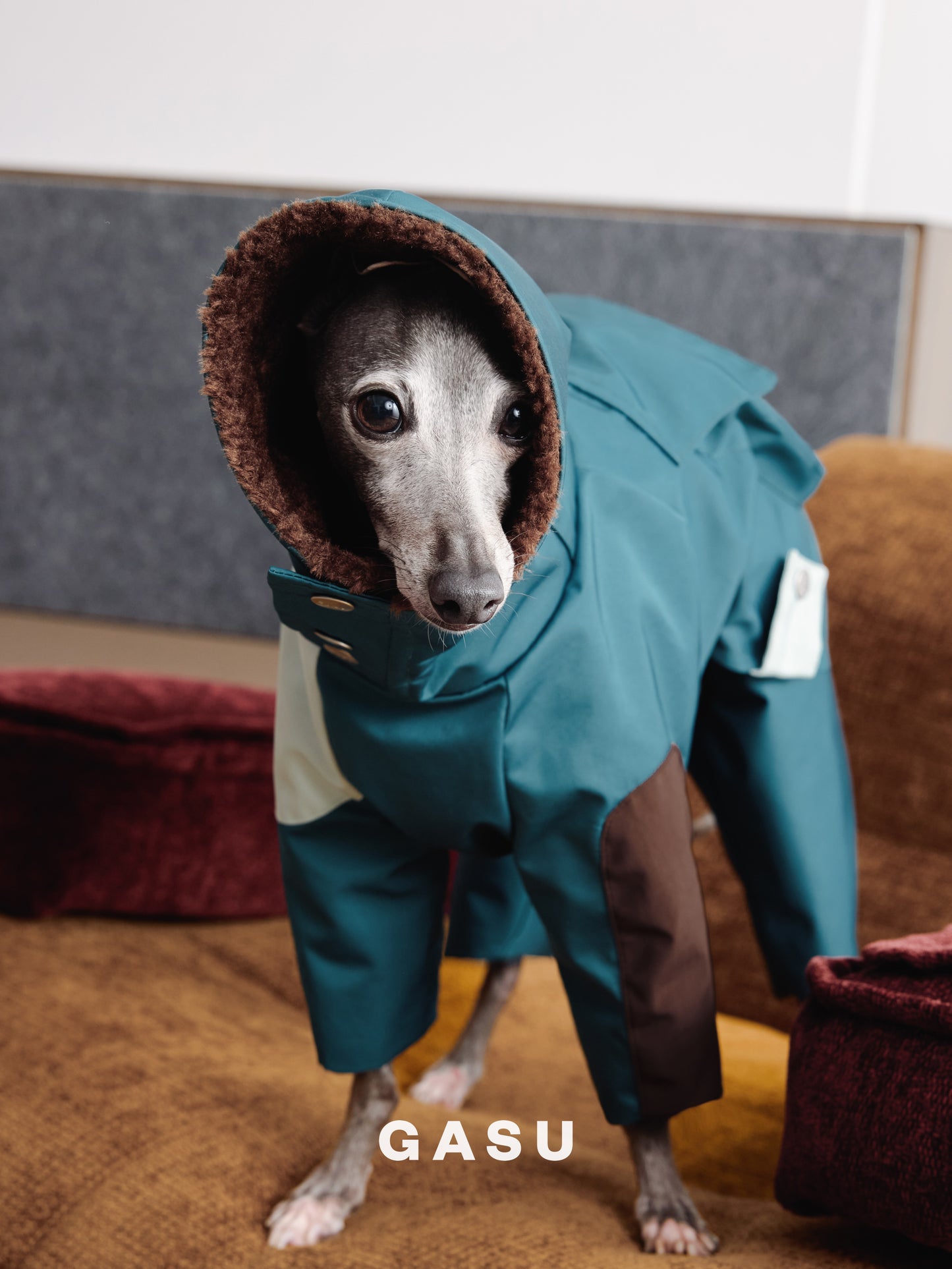 GASU Variété / [2 Colors] Detachable Strong Waterproof 4-Leg Parka with Thick Fleece Lining