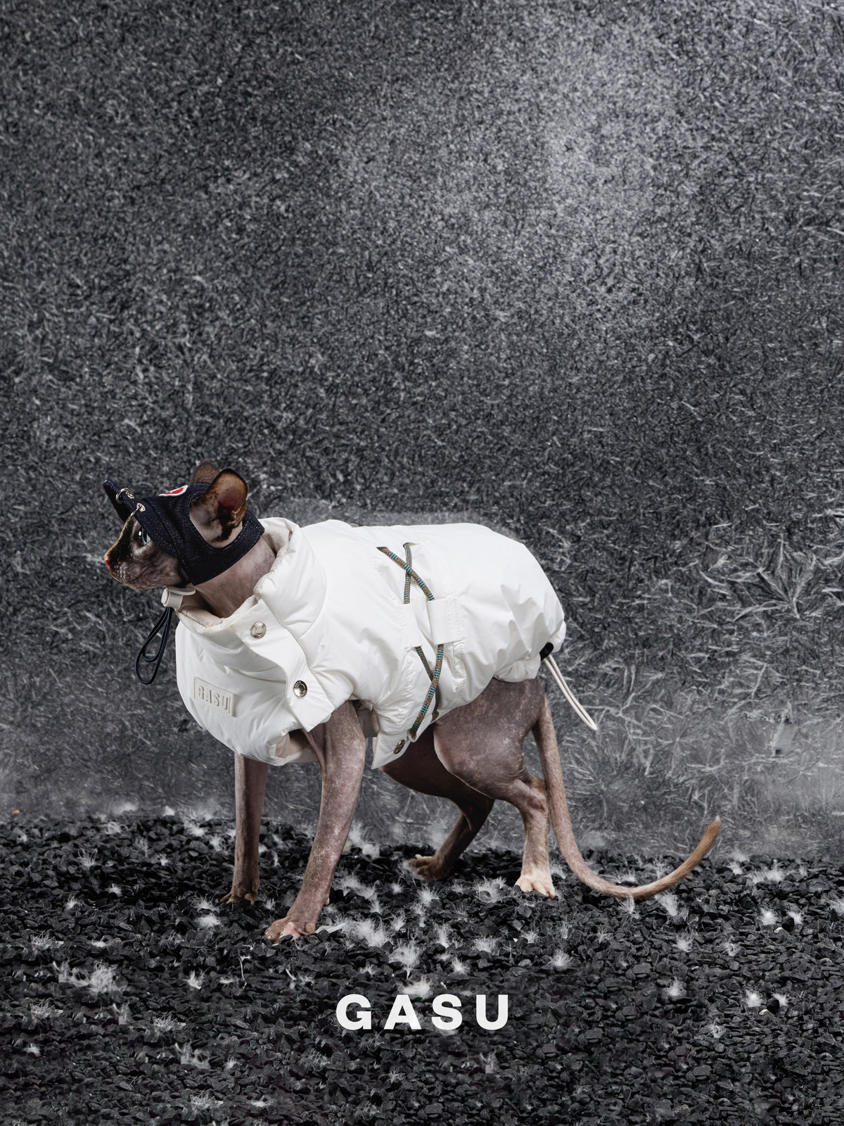GASU Variété / [Cloud Sand] Waterproof Reversible Ultra-Light Padded Vest