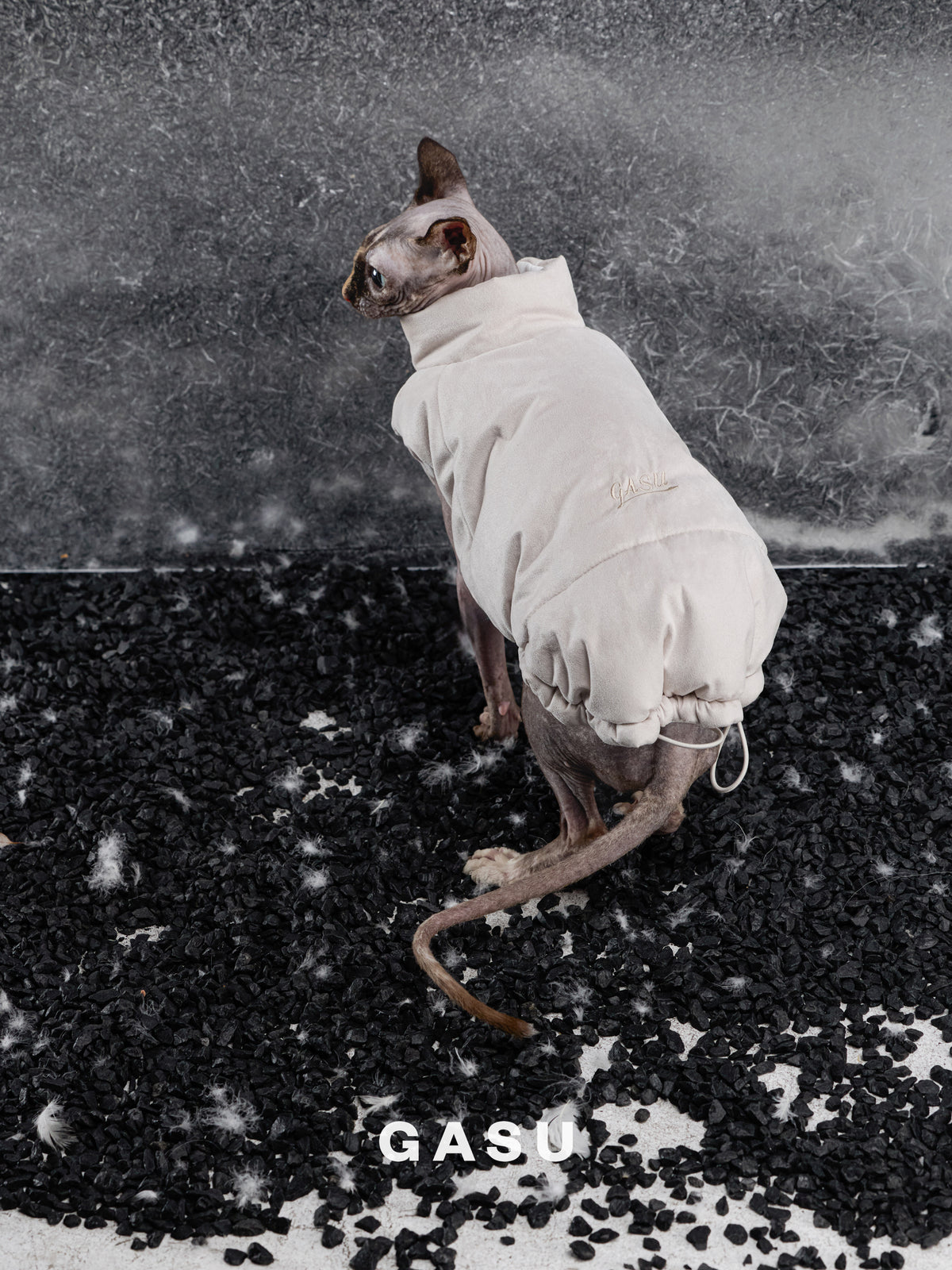 GASU Variété / [Cloud Sand] Waterproof Reversible Ultra-Light Padded Vest