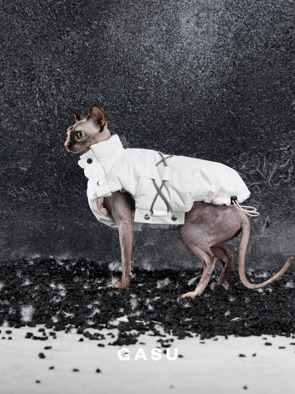 GASU Variété / [Cloud Sand] Waterproof Reversible Ultra-Light Padded Vest