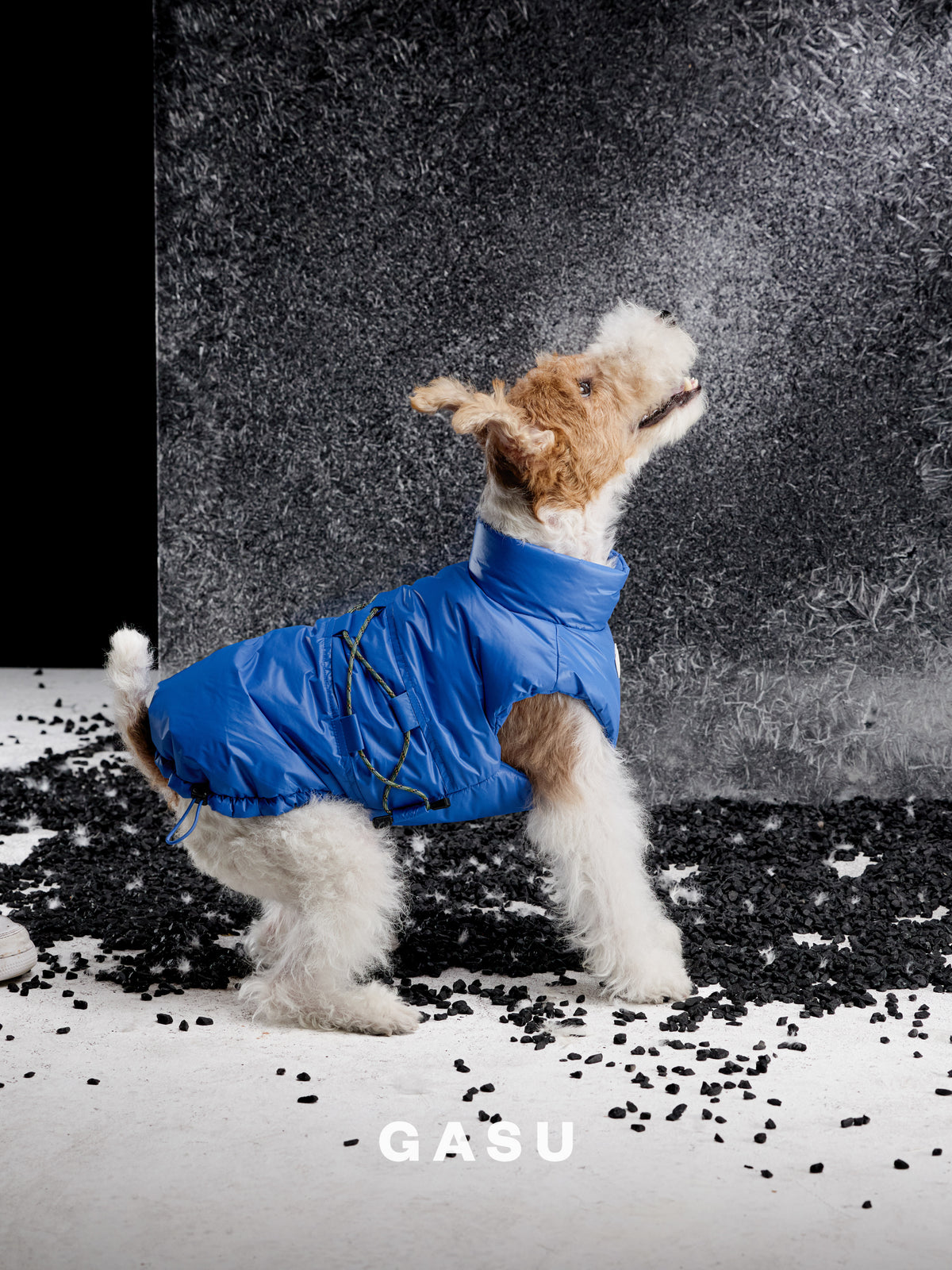 GASU Variété / [Neon Cobalt] Waterproof Reversible Ultra-Light Padded Vest