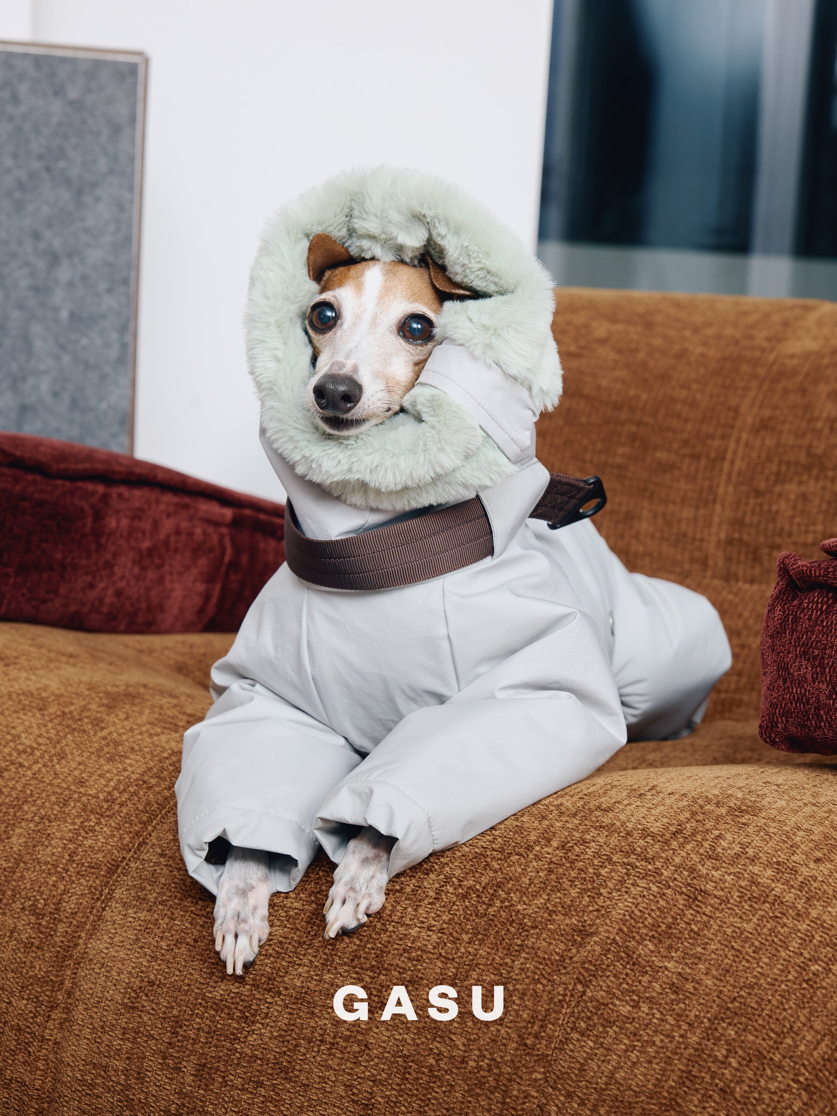 GASU Assembler / [Space Silver] 3M Thinsulate™ Antistatic Down-Feel Ultra-Waterproof Extra-Thick 4-Legged Padded Snowsuit