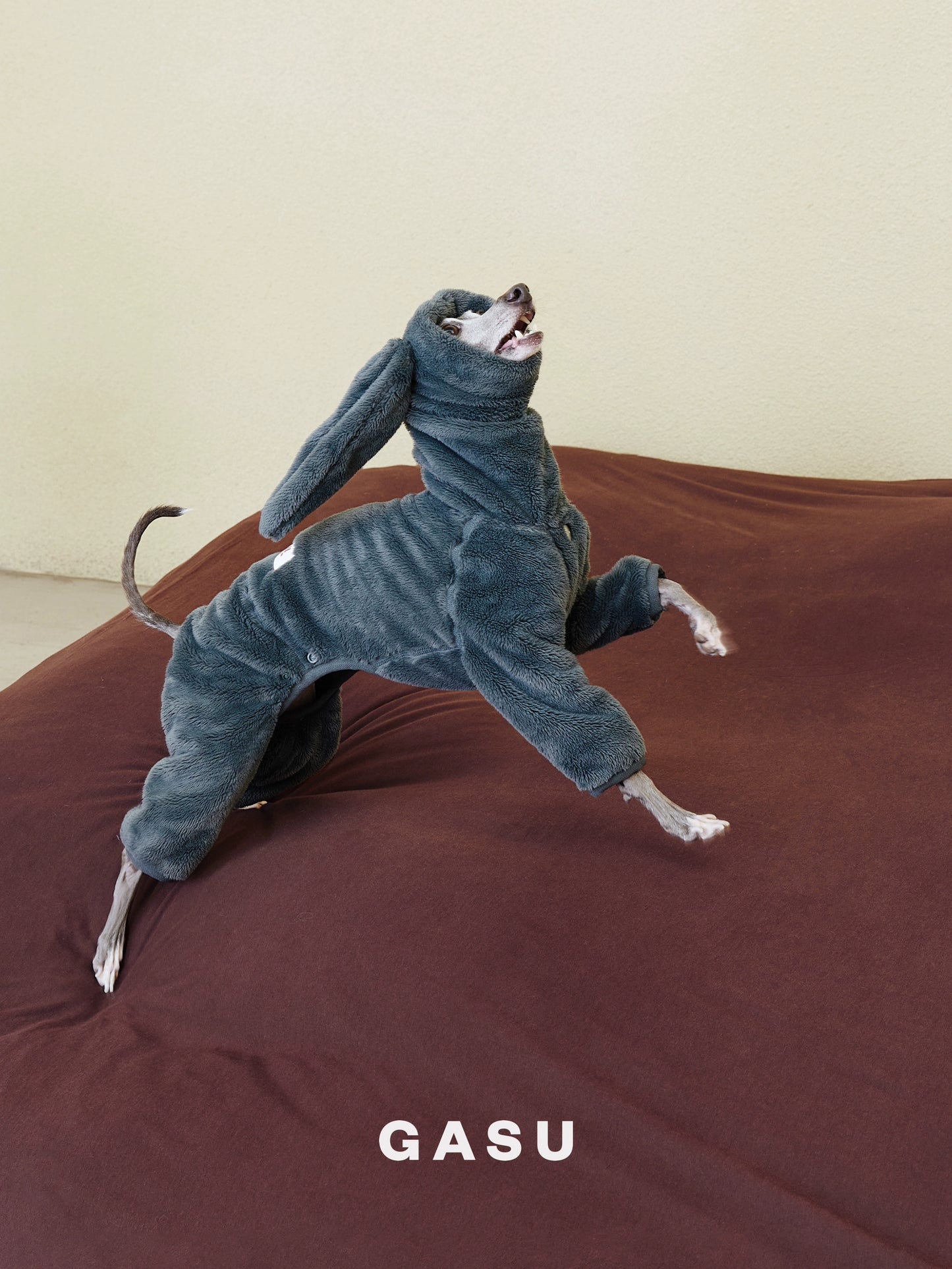 GASU Moi / [5 Colors] Detachable Bunny Ears Strong Conductive Fibers Jumpsuit