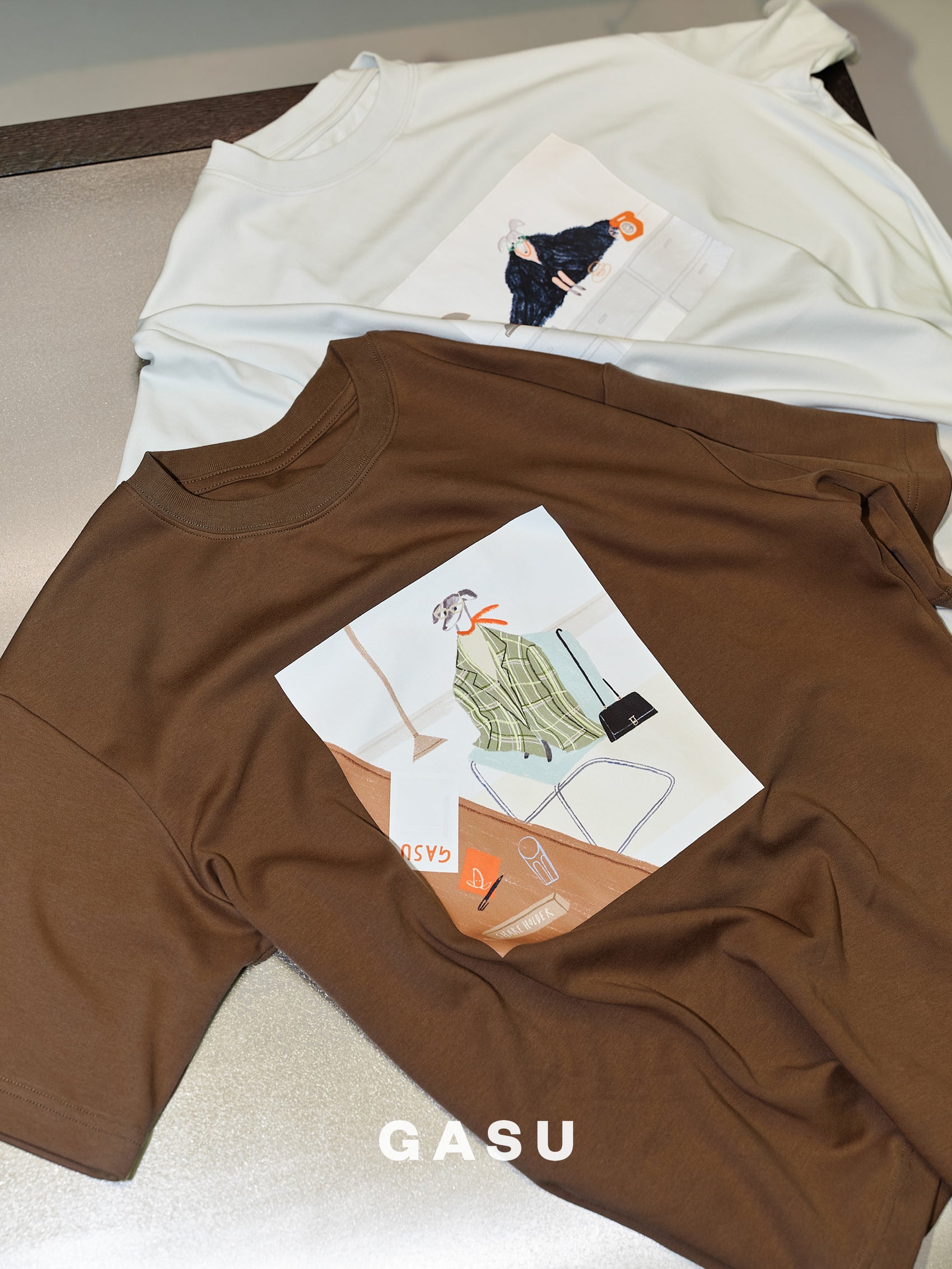 GASU Moi /  [5 Colors] GASU Artist Illustration Collection Tee