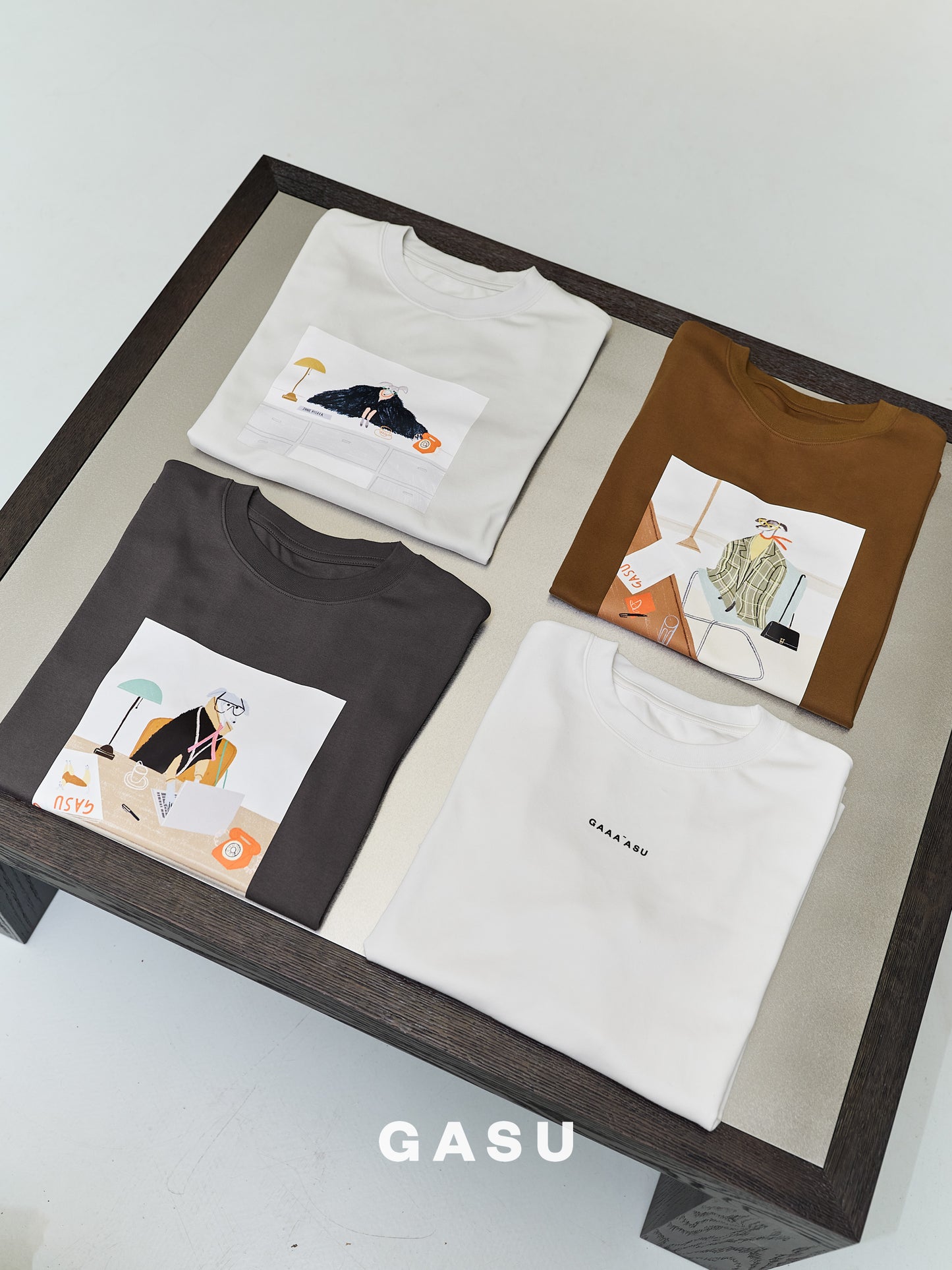 GASU Moi /  [5 Colors] GASU Artist Illustration Collection Tee