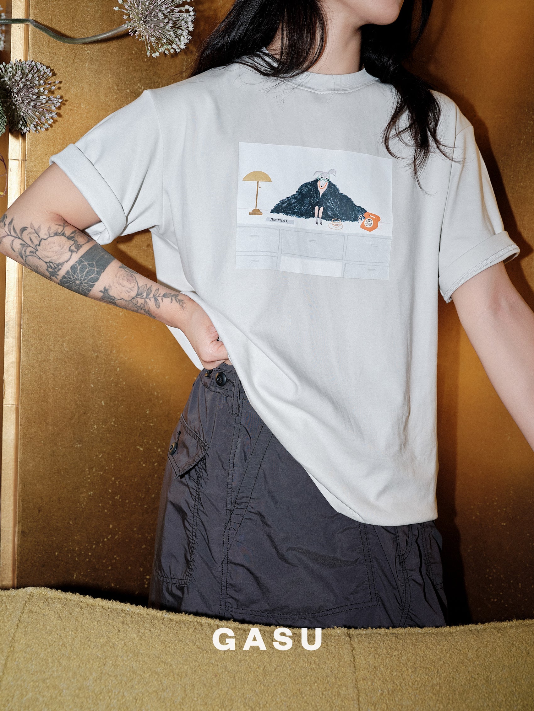 GASU Moi /  [5 Colors] GASU Artist Illustration Collection Tee