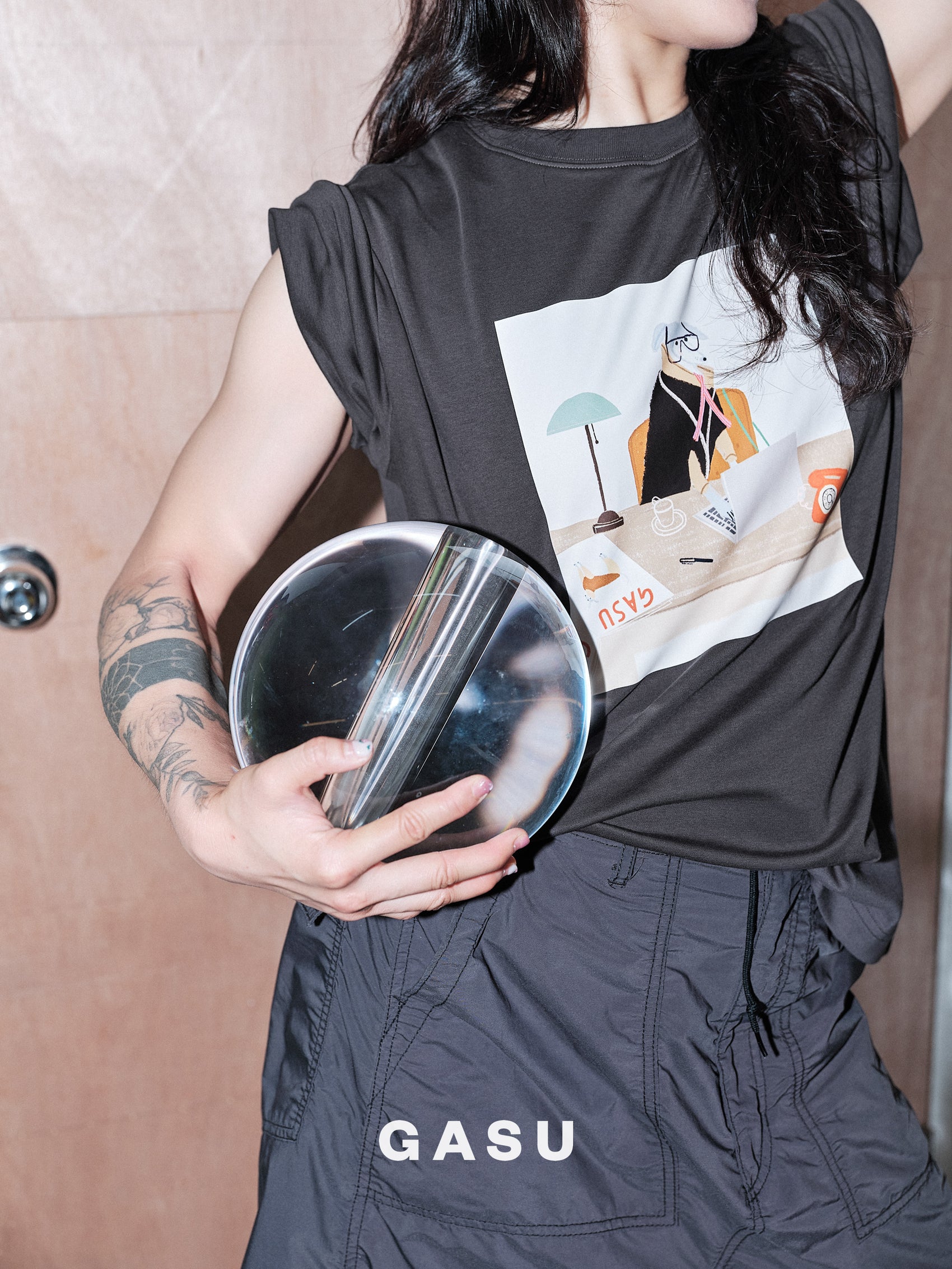 GASU Moi /  [5 Colors] GASU Artist Illustration Collection Tee