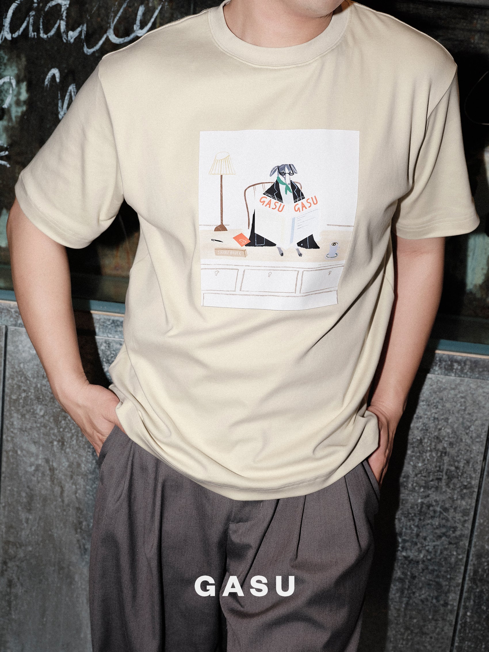 GASU Moi /  [5 Colors] GASU Artist Illustration Collection Tee