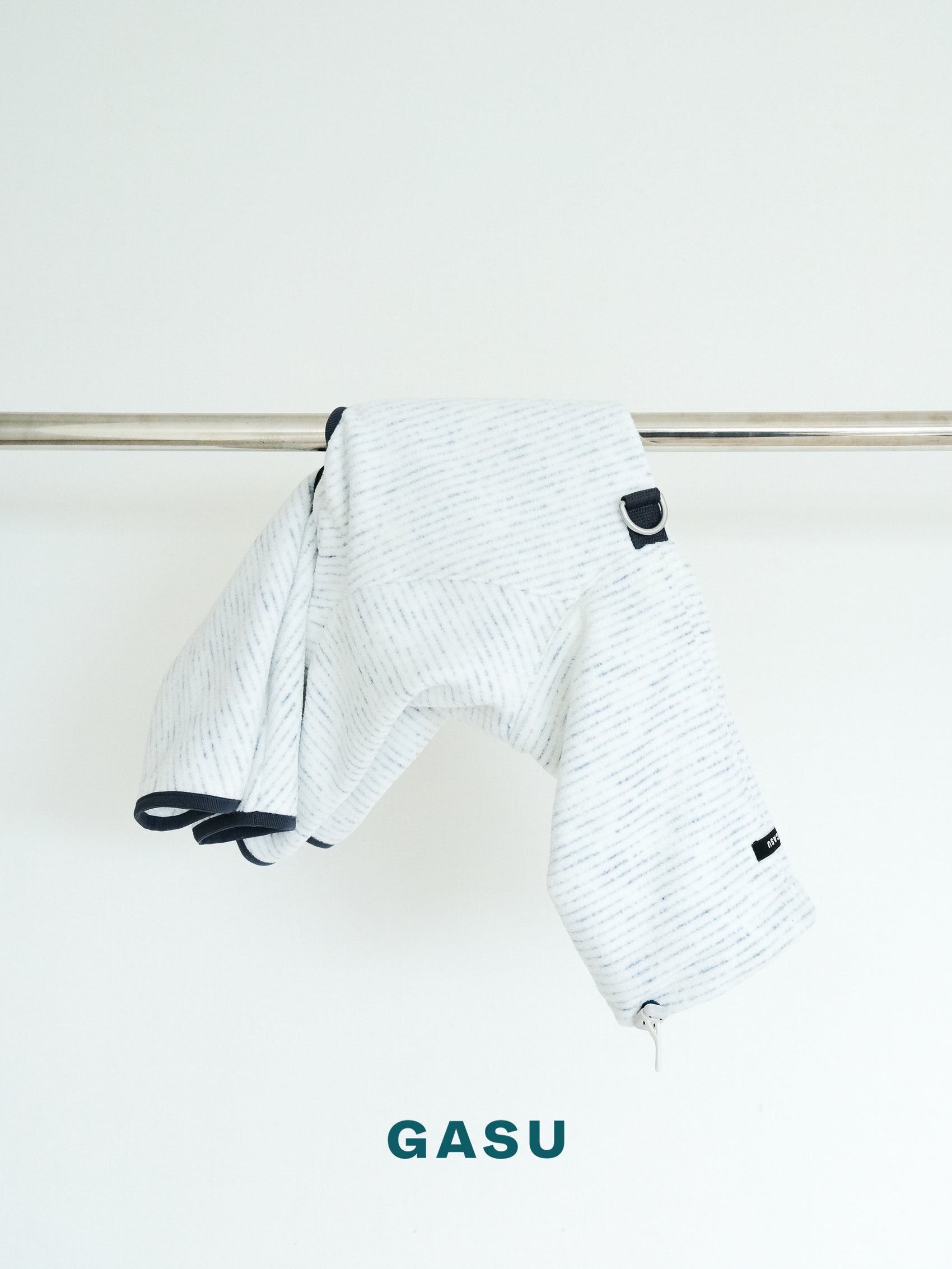 GASU Soleil / [Stone Indigo] Permanent Anti-static Fabric Adjustable 4-Leg Fleece Technologically Warming Jumpsuit