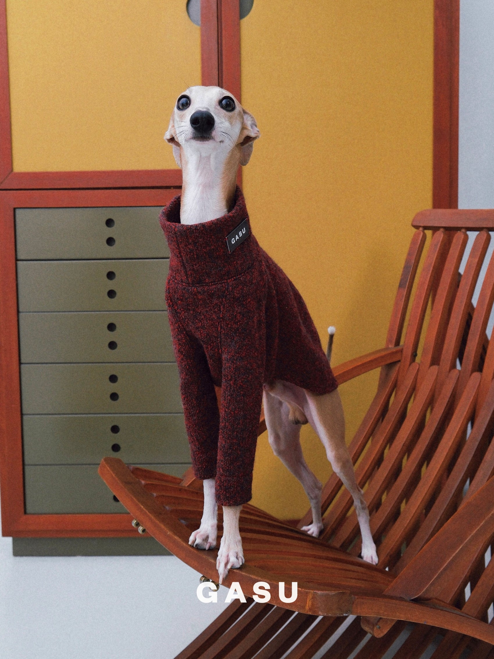 GASU Svelte / [Smilax China] 2-Leg Wool Shirt