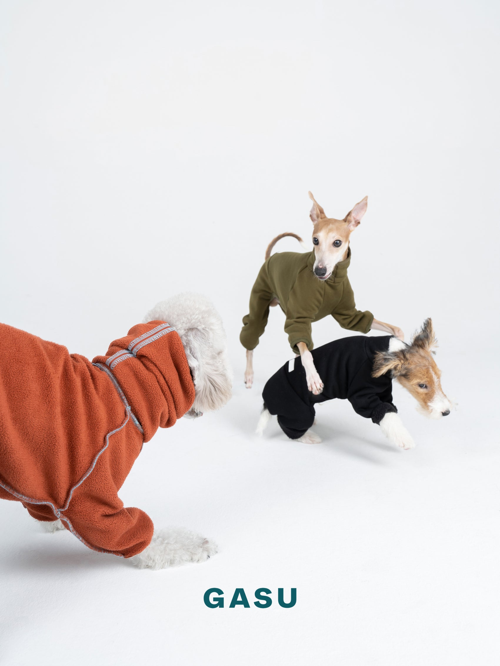GASU Secret / [Persimmon] 2-sided Detachable 4-Leg Jumpsuit