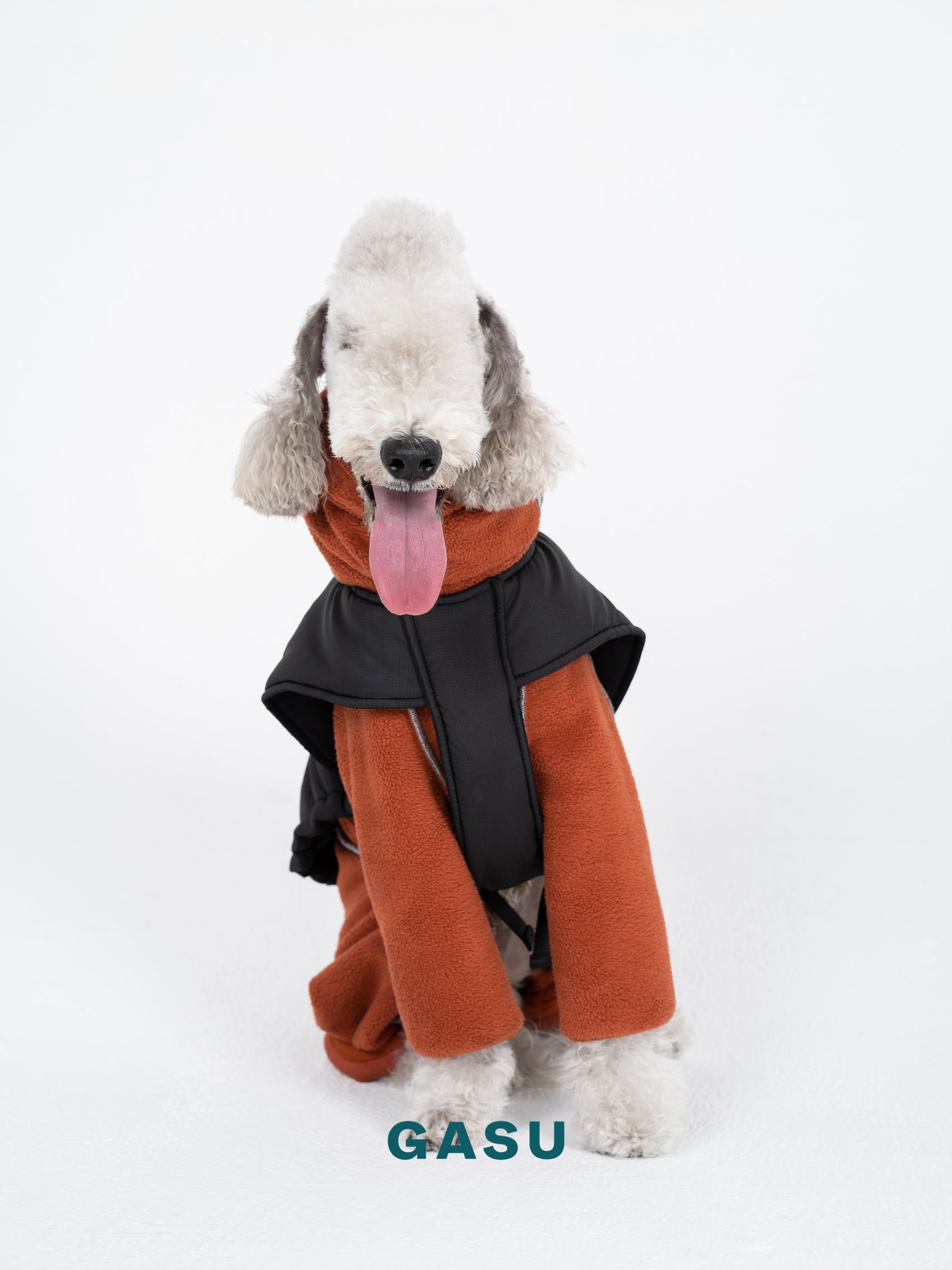 GASU Secret / [Persimmon] 2-sided Detachable 4-Leg Jumpsuit