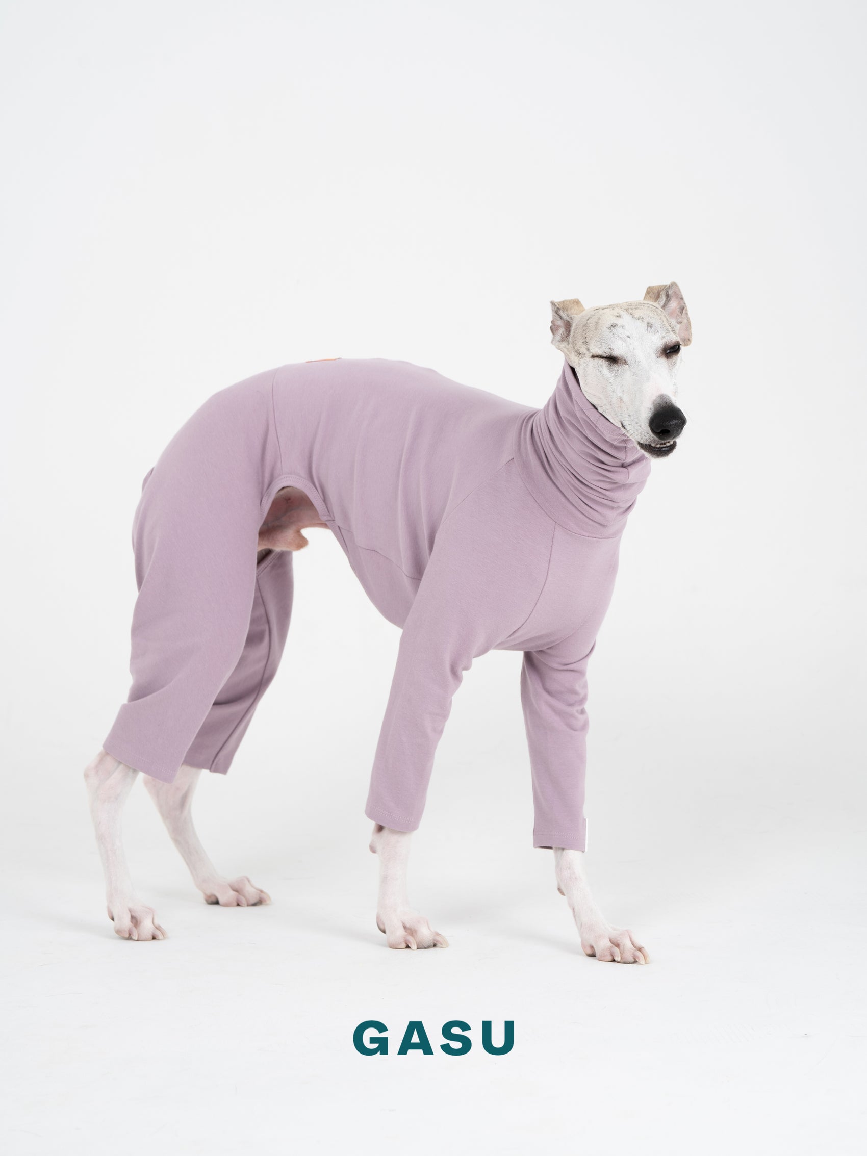 GASU Flâner / [Pale Purple] Cotton 4-Leg Fit Jumpsuit