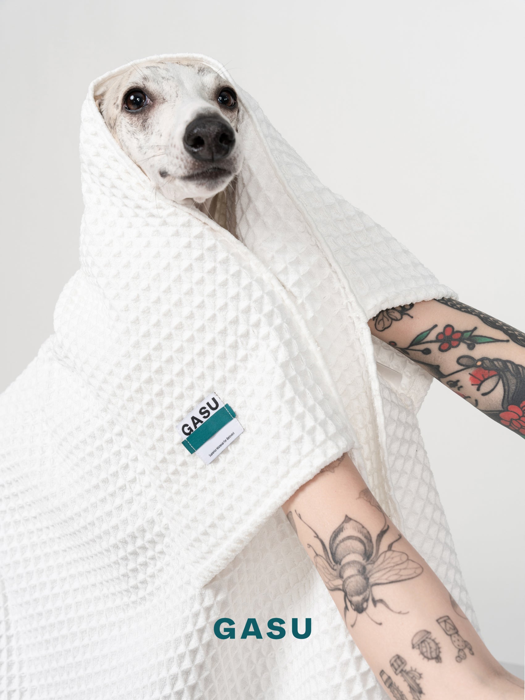 GASU Caresser / [Milk] Pet Bath Towel