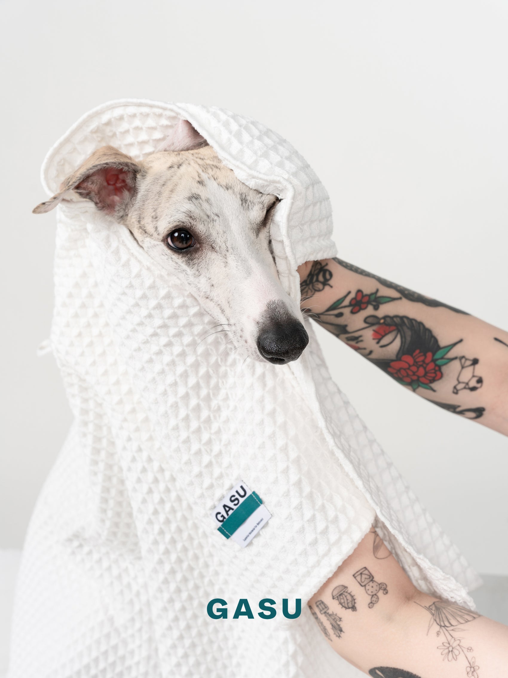 GASU Caresser / [Milk] Pet Bath Towel