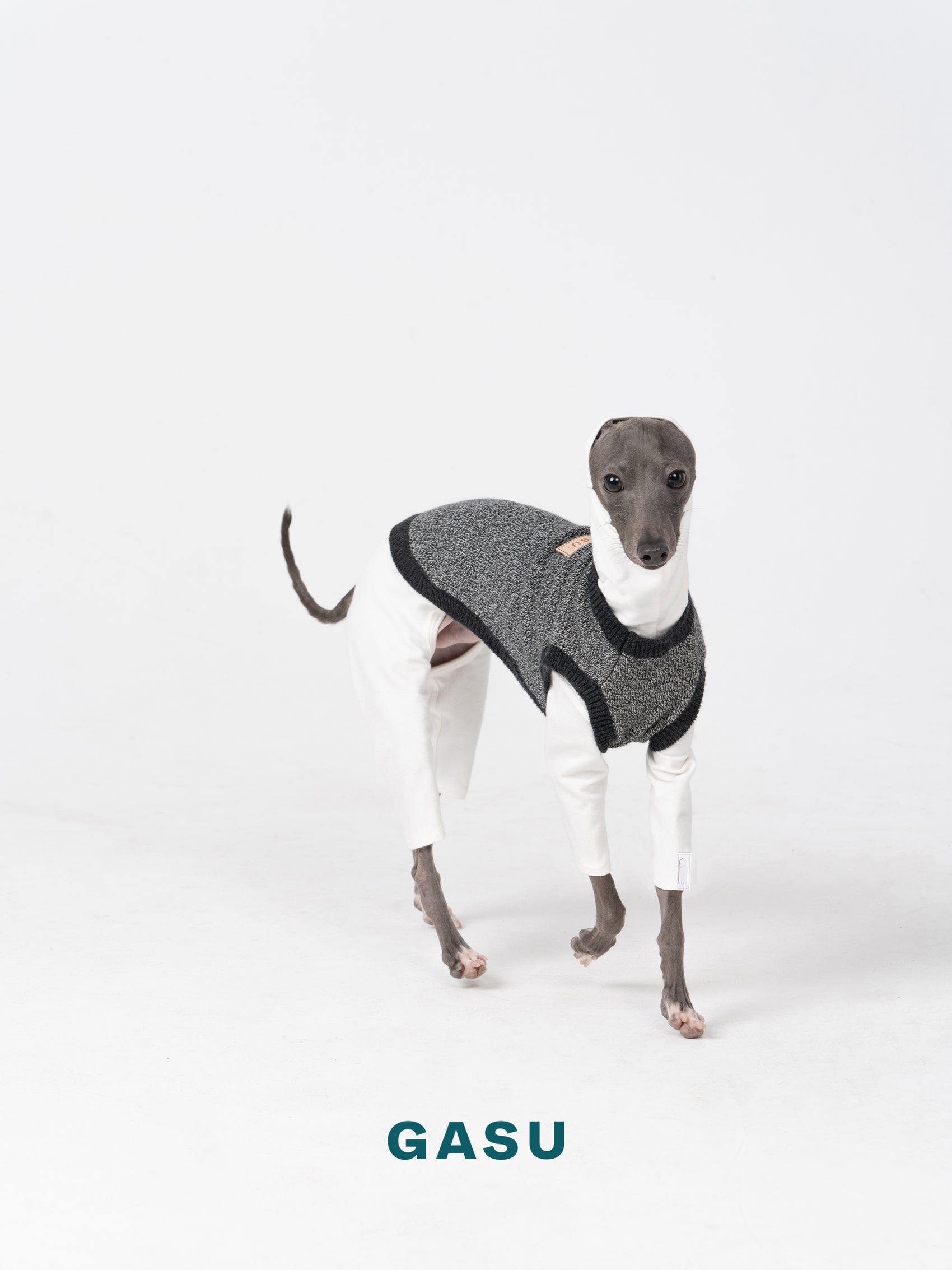 GASU Flâner / [Cream White] Cotton 4-Leg Fit Jumpsuit